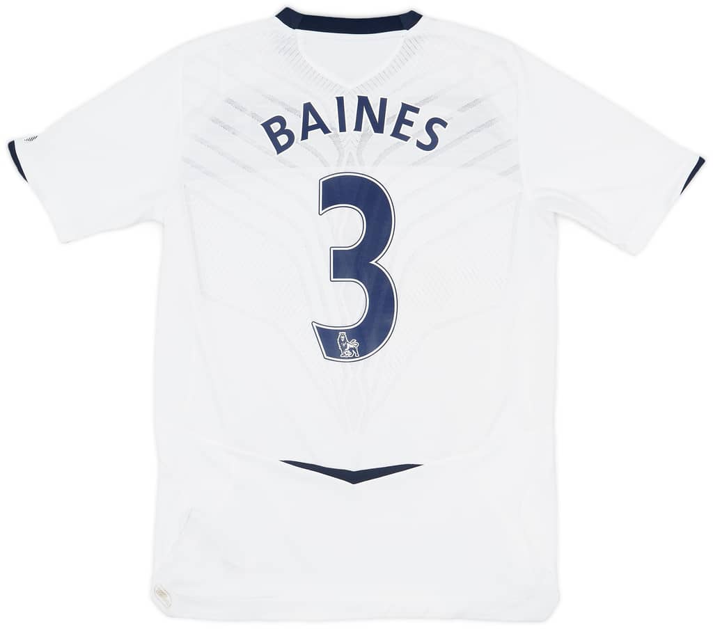 2008-09 Everton Away Shirt Baines #3 - 10/10 - (S)