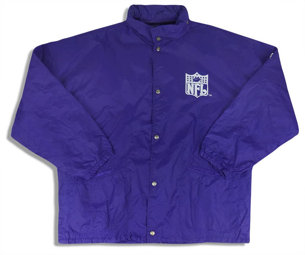1990s Minnesota Vikings Campri Teamline Rain Coat L