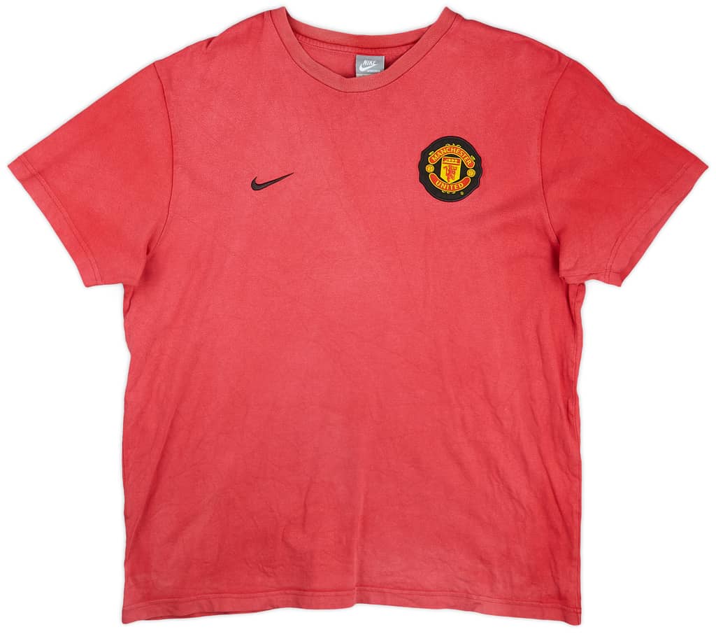 2009-10 Manchester United Nike Cotton Tee - 6/10 - (XL)