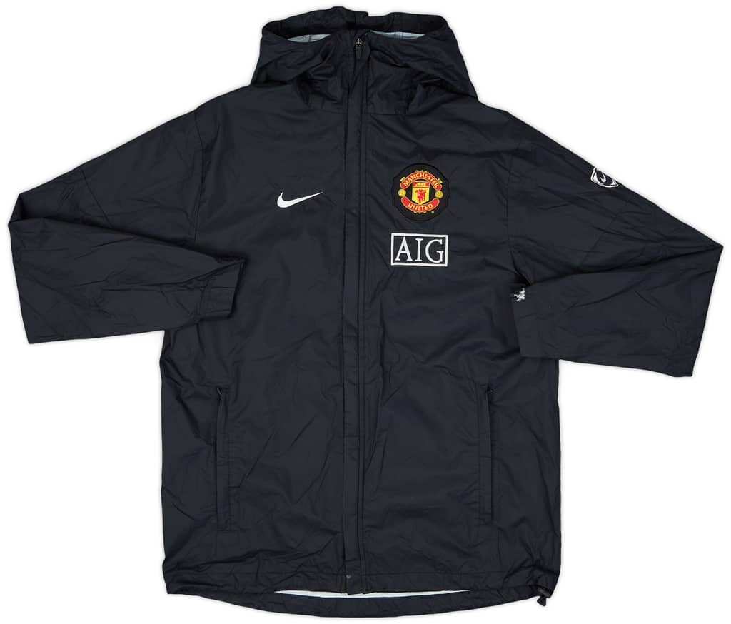 2009-10 Manchester United Nike Hooded Rain Jacket - 8/10 - (S)