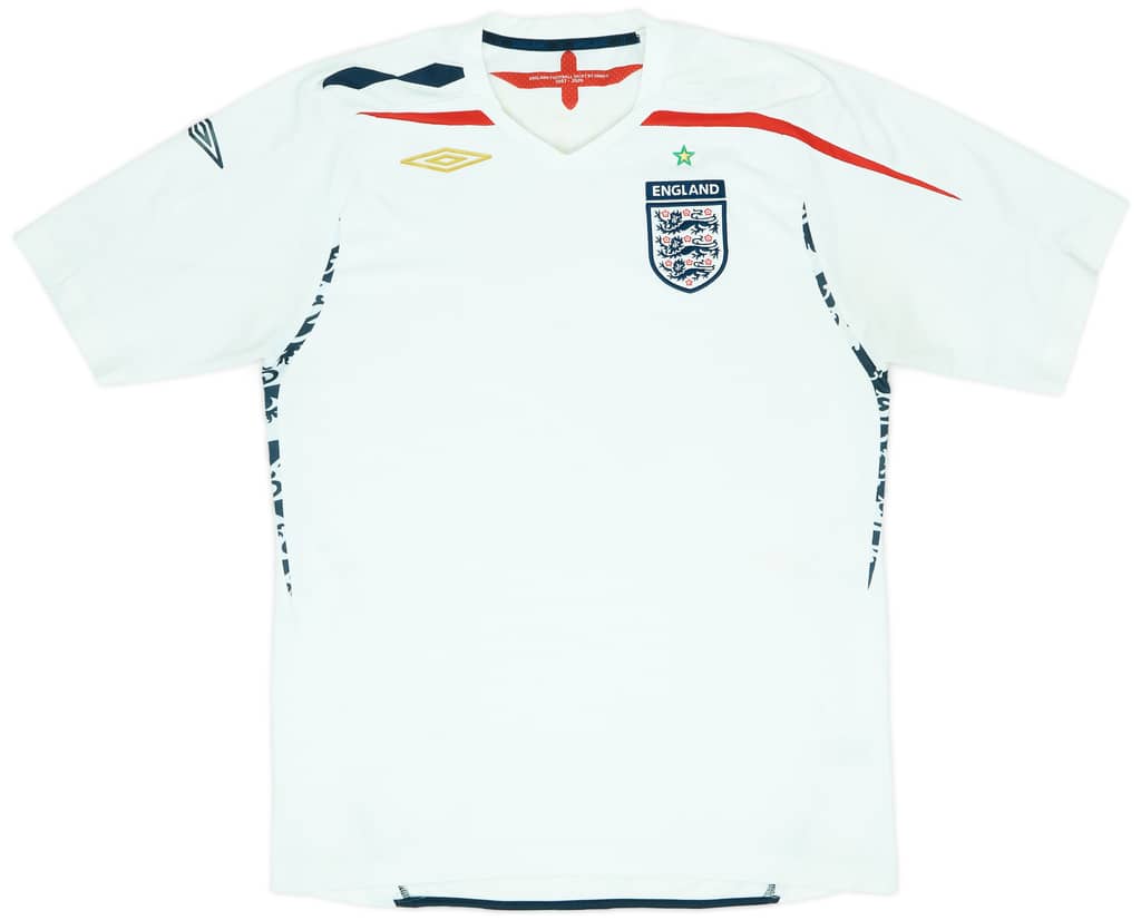 2007-09 England Home Shirt - 5/10 - (L)
