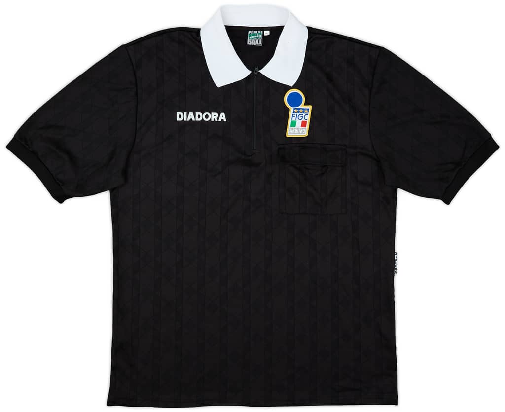 1990s Italy FIGC Diadora Referee Shirt - 8/10 - (XL)