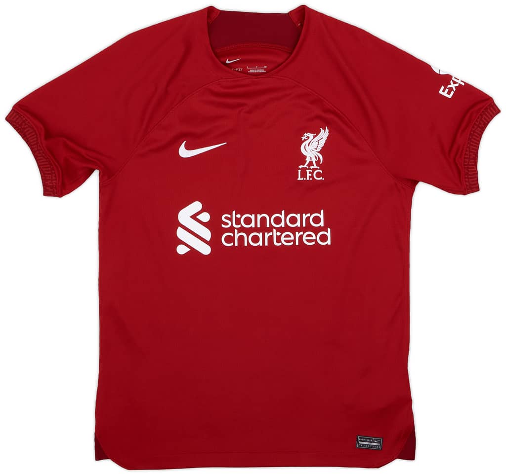 2022-23 Liverpool Home Shirt Virgil #4 - 9/10 - (S)