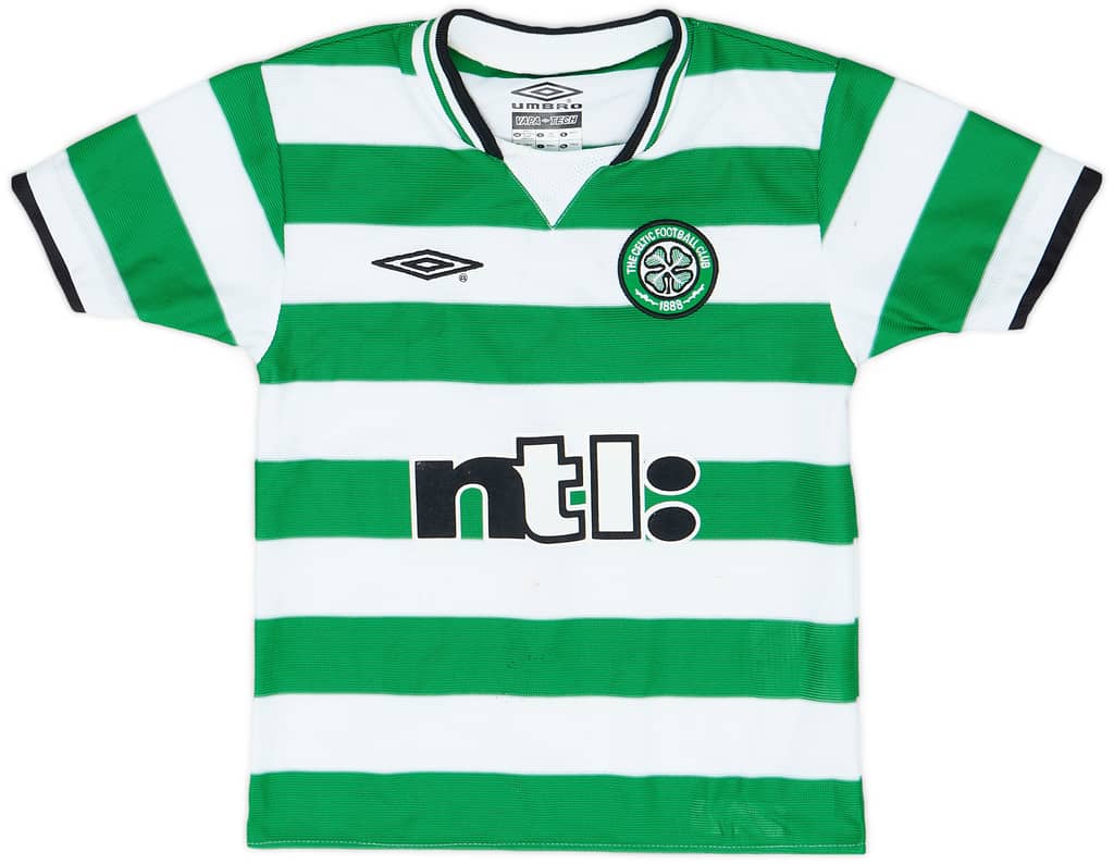2001-03 Celtic Home Shirt - 7/10 - (4-5Y)