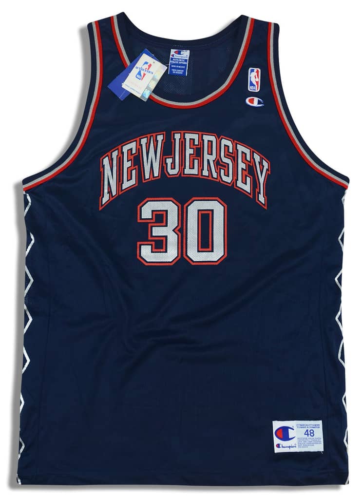 1997-02 New Jersey Nets Kittles #30 Champion Jersey (Away) XL - W/Tags