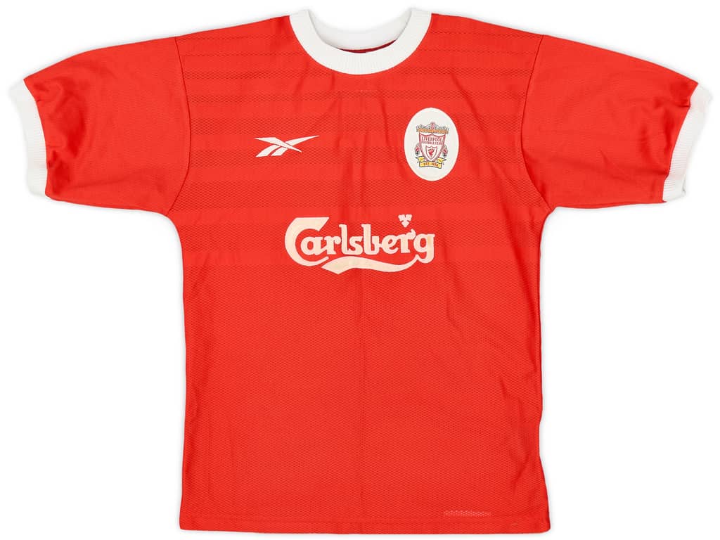 1998-00 Liverpool Home Shirt - 8/10 - (M.Boys)