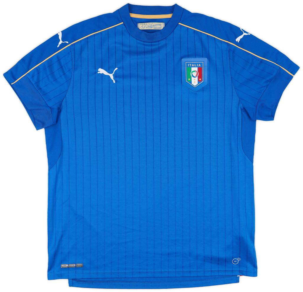 2016-17 Italy Home Shirt - 9/10 - (XL)