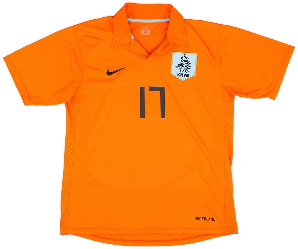 2006-08 Netherlands Home Shirt V.Persie #17