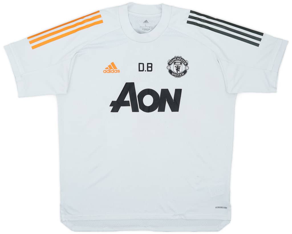 2020-21 Manchester United adidas Staff Issue Training Shirt DB - 5/10 - (L)
