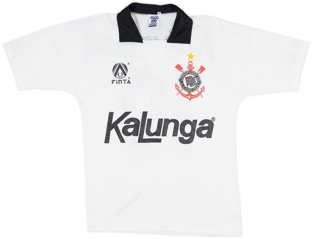 1990 Corinthians Home Shirt #10 - 9/10 - (L)
