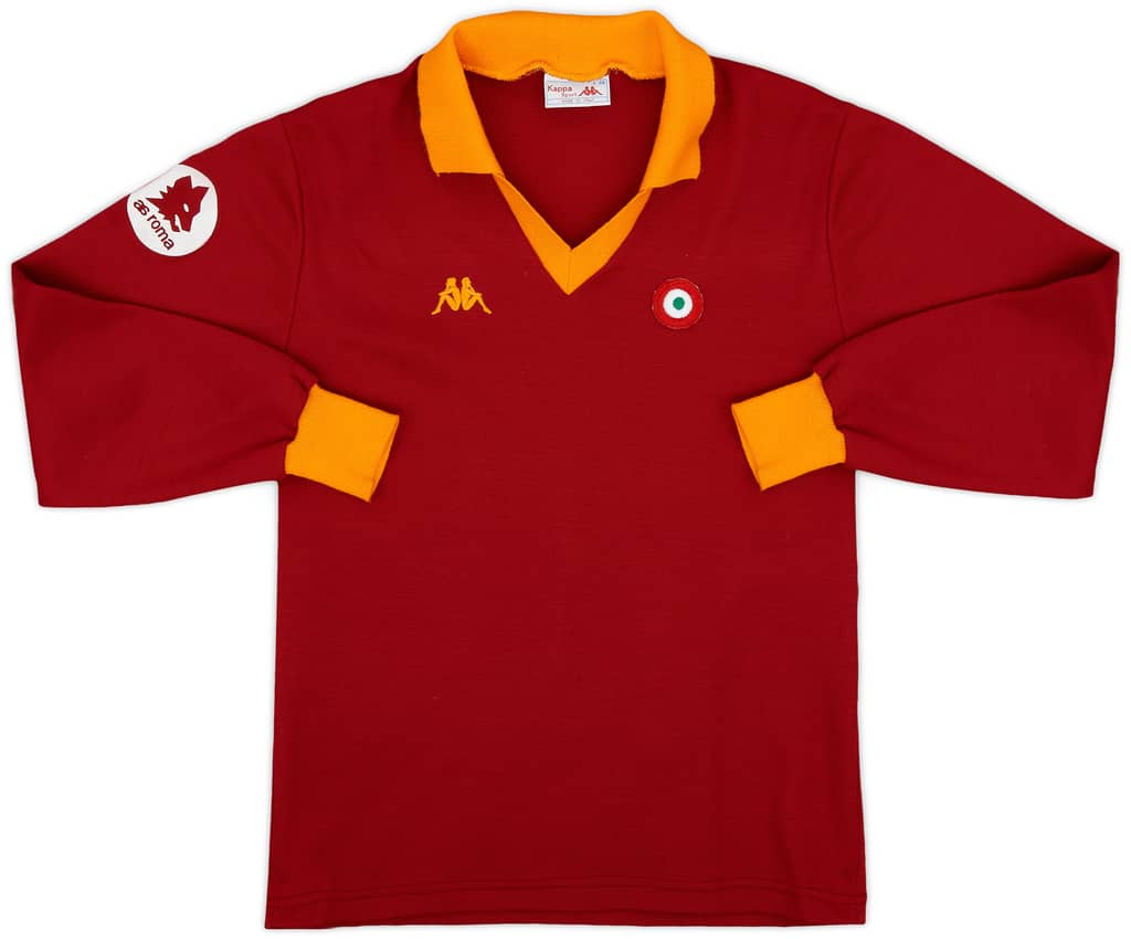 1984-85 Roma Home L/S Shirt - 9/10 - (M)