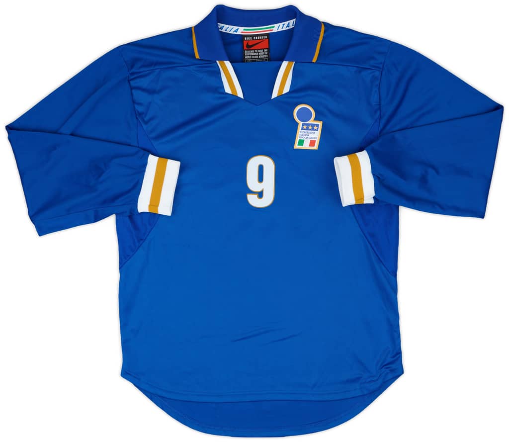 1996-97 Italy Match Issue Home L/S Shirt #9