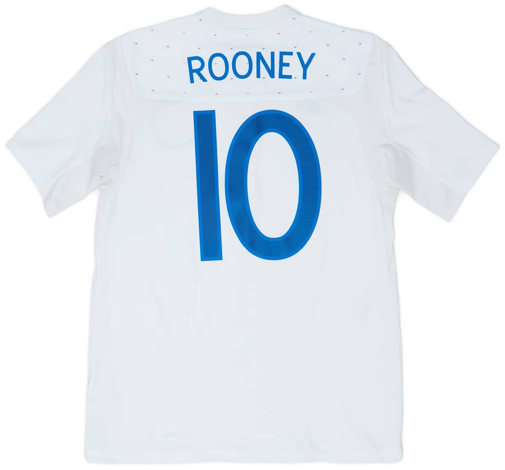 2010-11 England Home Shirt Rooney #10 - 6/10 - (M)