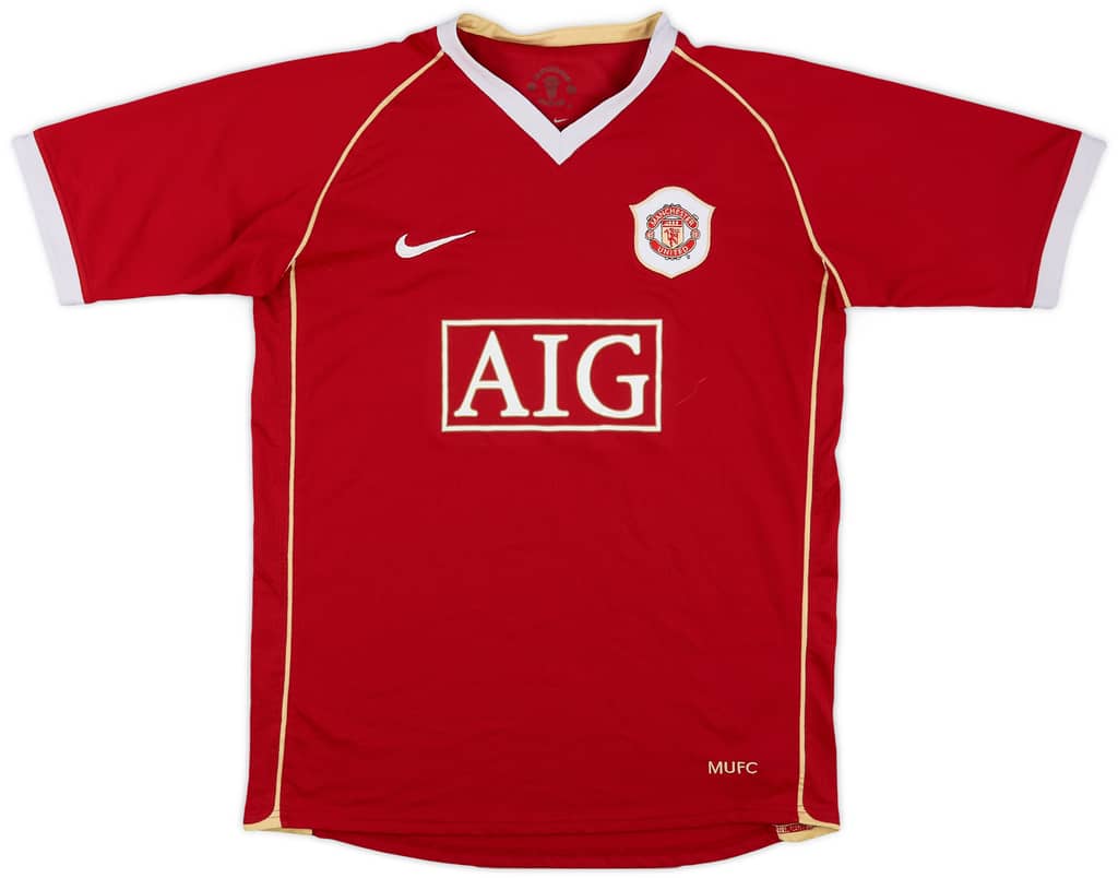 2006-07 Manchester United Home Shirt - 7/10 - (XL.Boys)