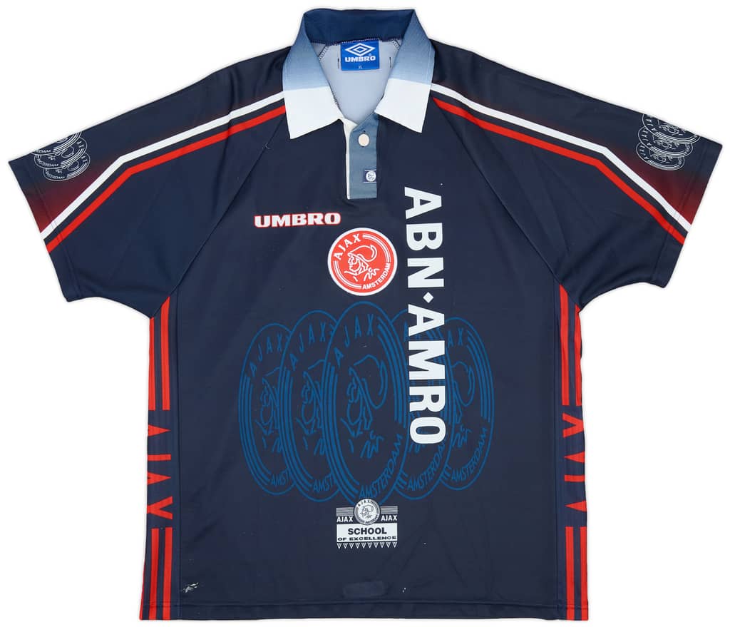 1997-98 Ajax Away Shirt F.De Boer #4 - 8/10 - (XL)