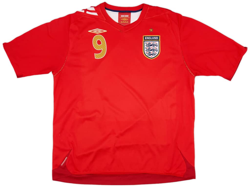 2006-08 England Away Shirt Rooney #9 - 6/10 - (XXL)