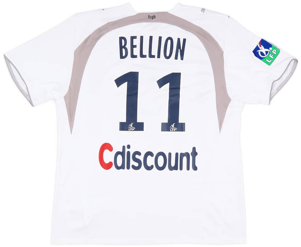 2007-08 Bordeaux Match Issue Away Shirt Bellion #11