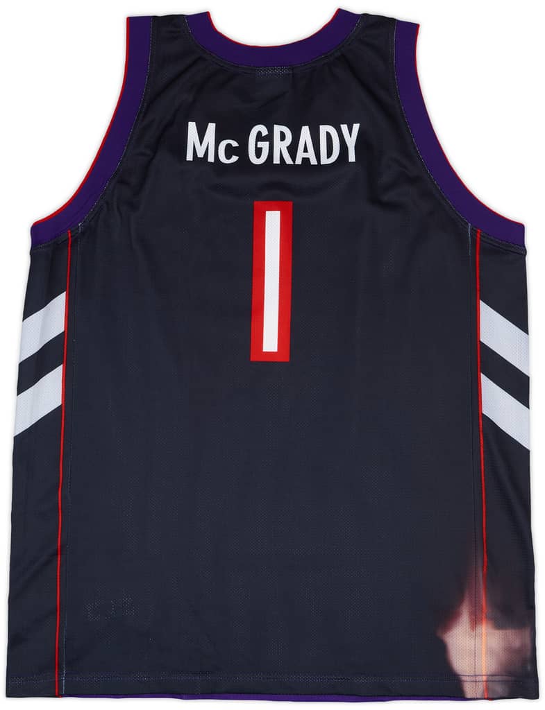 1999-00 Toronto Raptors McGrady #1 Champion Away Jersey - 5/10 - (XL)
