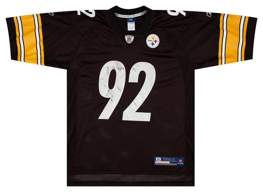 2008-11 Pittsburgh Steelers Harrison #92 Reebok On Field Jersey (Home) L