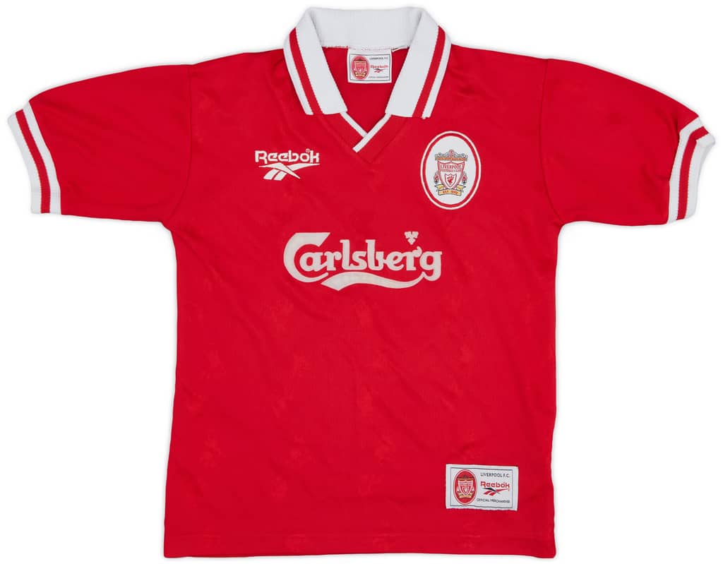 1996-98 Liverpool Home Shirt - 9/10 - (M.Boys)