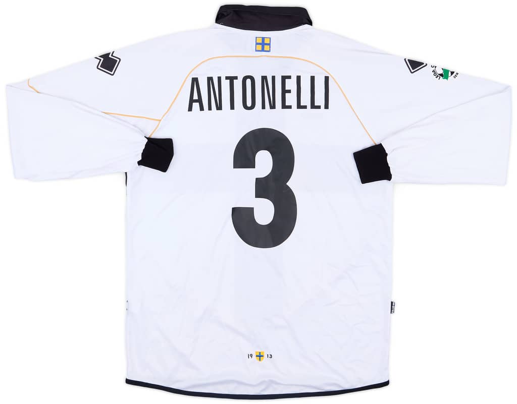 2008-09 Parma Match Issue Home L/S Shirt Antonelli #3