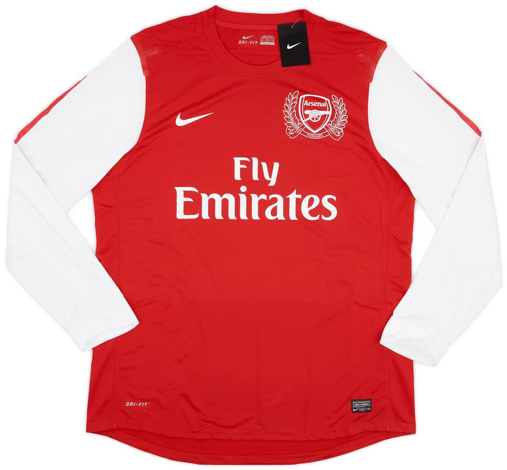 2011-12 Arsenal Player Issue Home L/S Shirt Henry #12 (XXL)