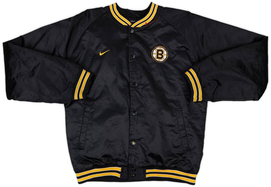 2000s Boston Bruins Nike Satin Varsity Jacket - 7/10 - (L.Boys)