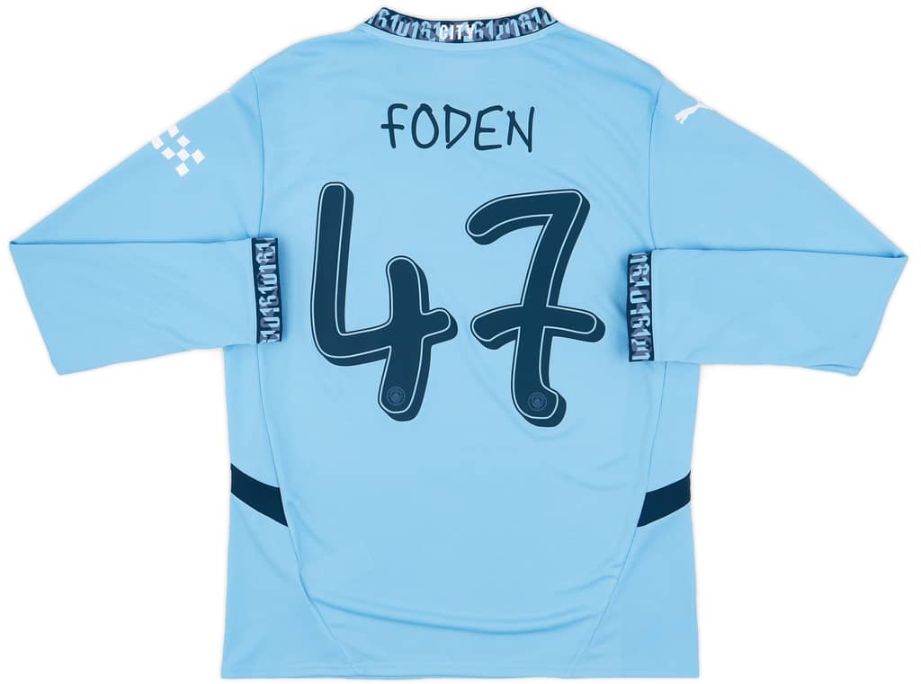 2024-25 Manchester City Home L/S Shirt Foden #47