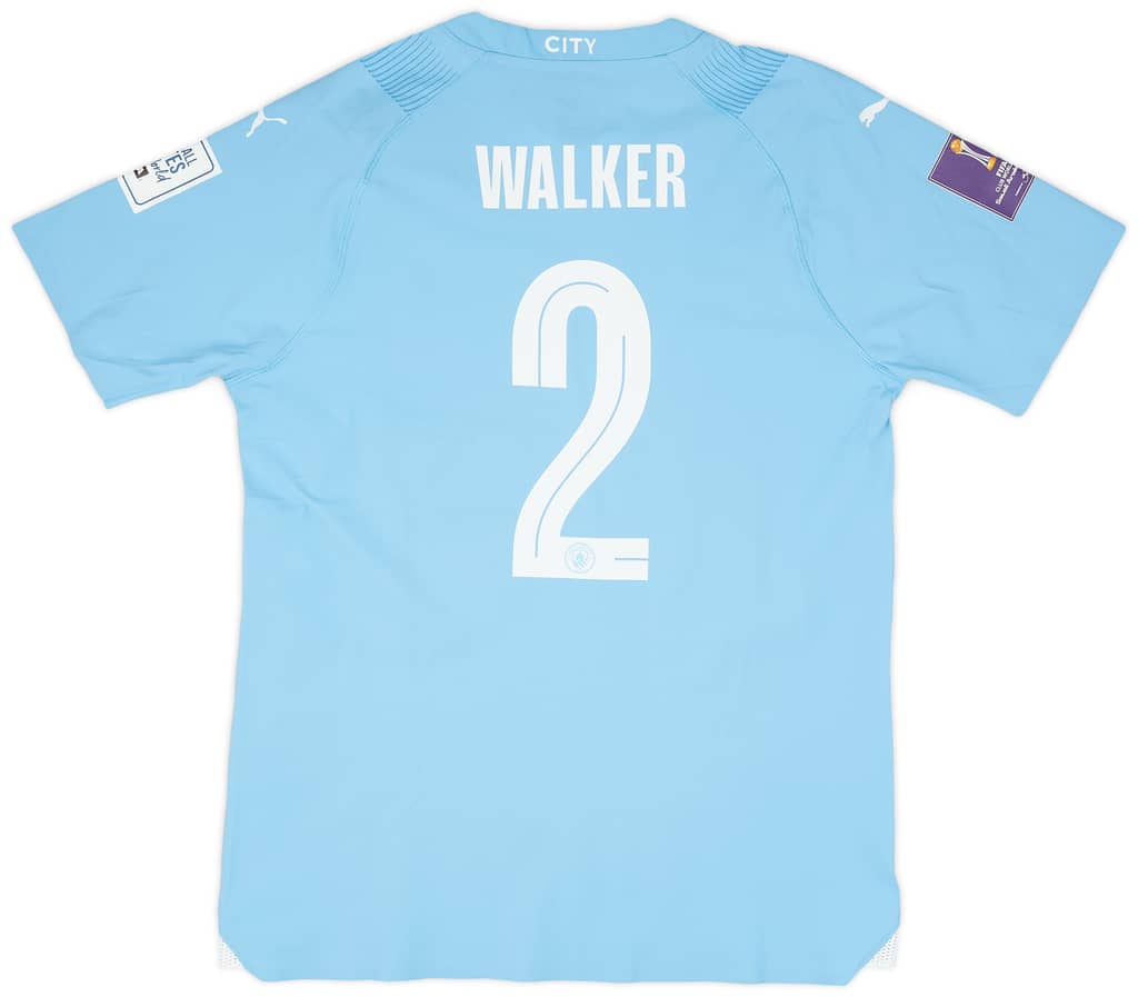 2023-24 Manchester City Match Issue Club World Cup Home Shirt Walker #2
