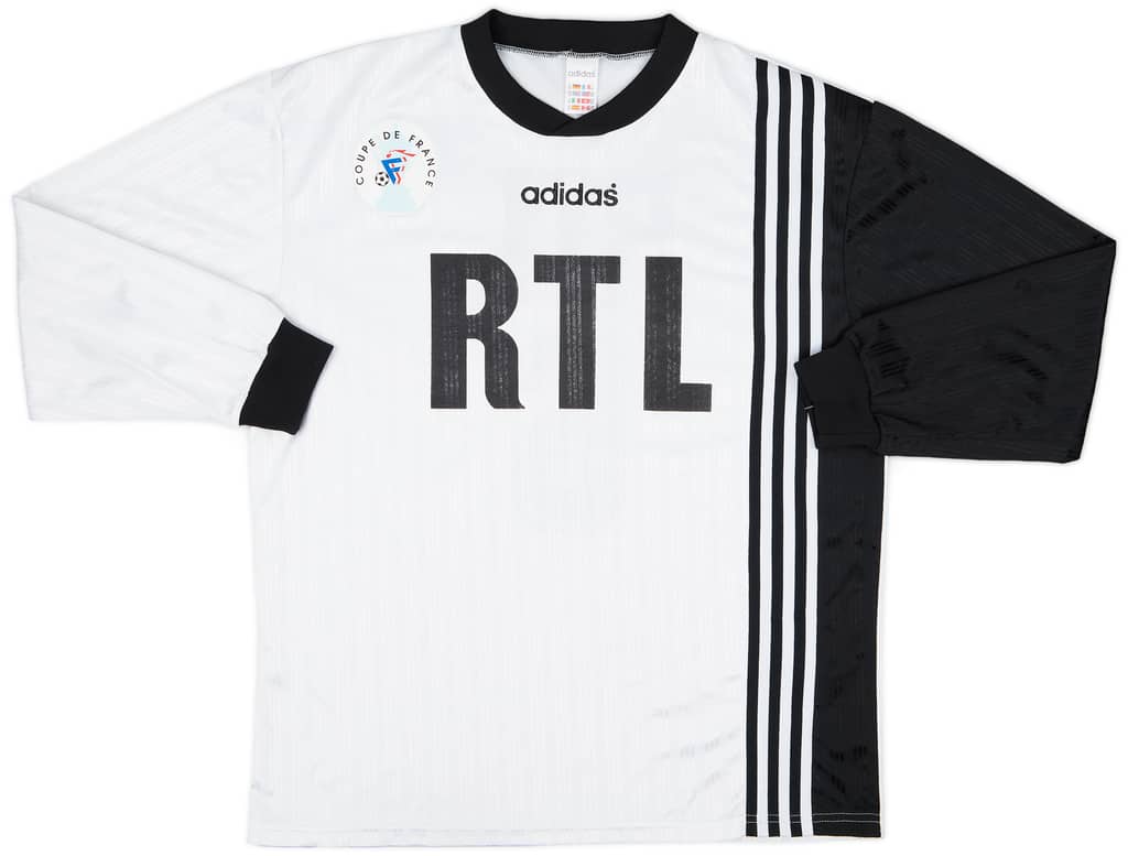 1990s Coupe de France Home L/S Shirt #6 - 8/10 - (XL)
