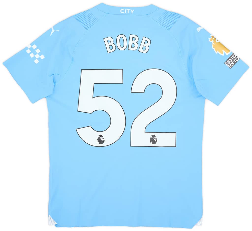 2023-24 Manchester City Match Issue Home Shirt Bobb #52