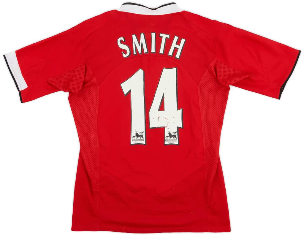 2004-06 Manchester United Home Shirt Smith #14 - 5/10 - (S)