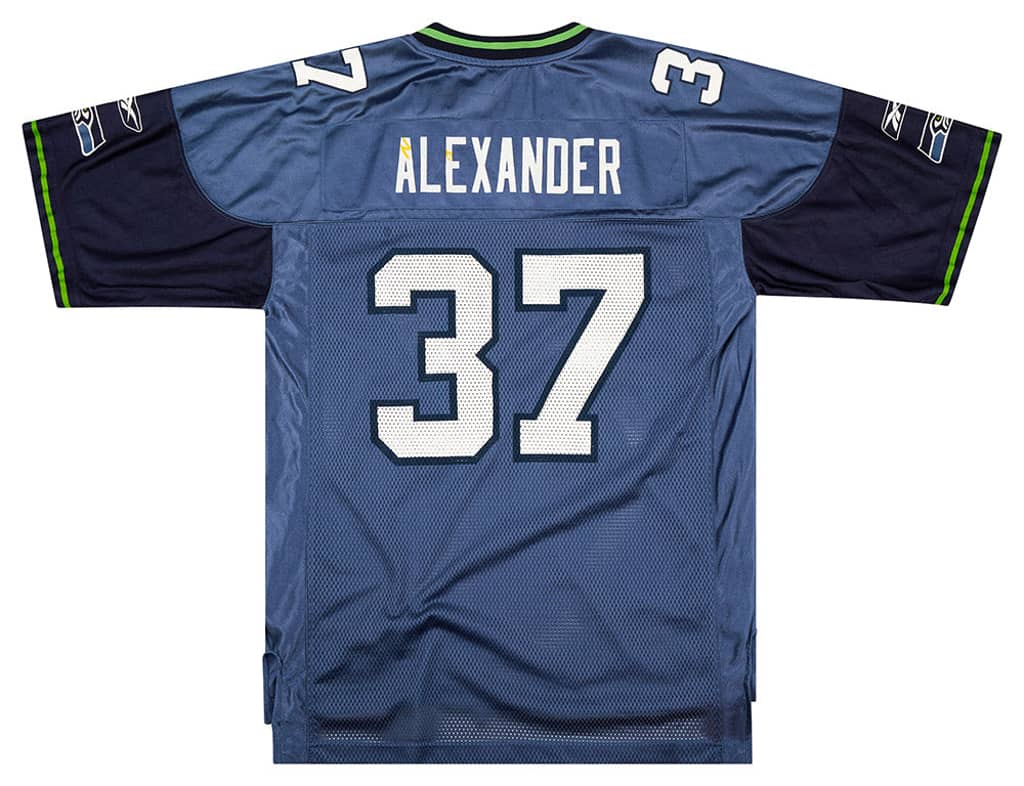 2002-04 Seattle Seahawks Alexander #37 Reebok On Field Jersey (Home) M