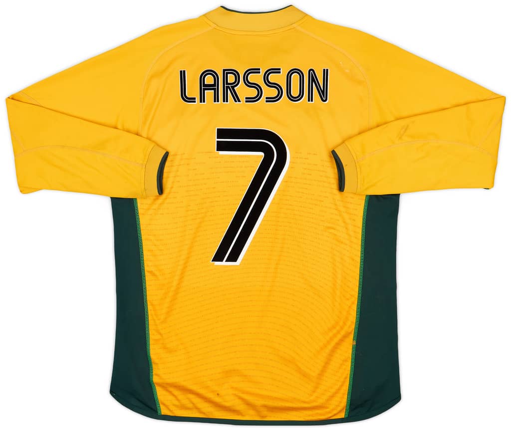2002-03 Celtic Away L/S Shirt Larsson #7 - 5/10 - (L)