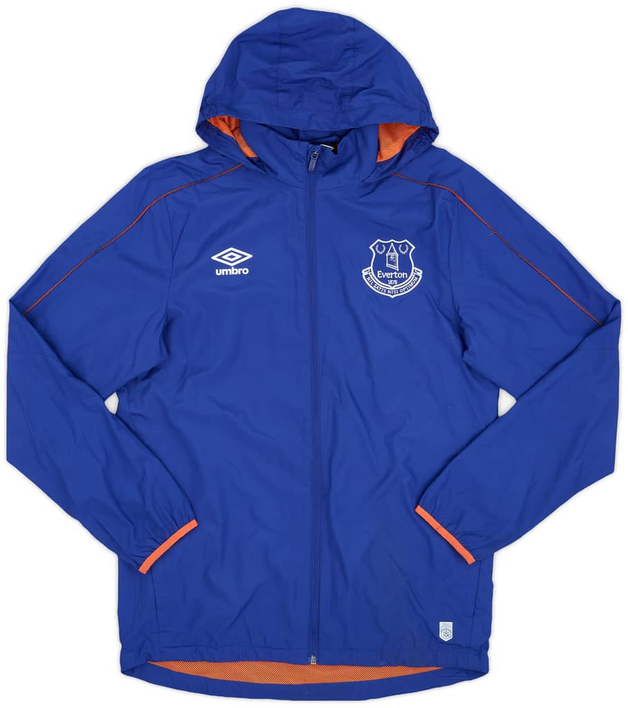 2016-17 Everton Umbro Hooded Rain Jacket - 9/10 - (S)