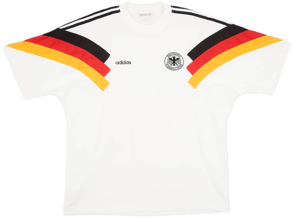 1992-94 Germany adidas Cotton Tee - 8/10 - (XL)