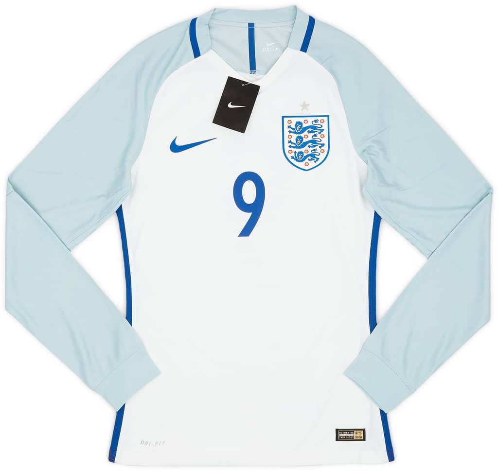 2016-17 England Player Issue Home L/S Shirt Kane #9 (S)