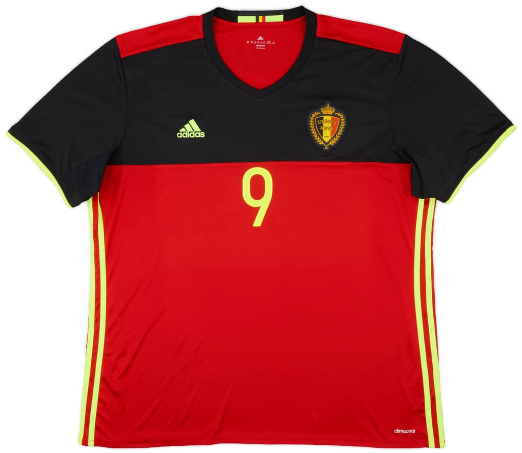 2016-17 Belgium Home Shirt Lukaku #9 - 9/10 - (XXL)