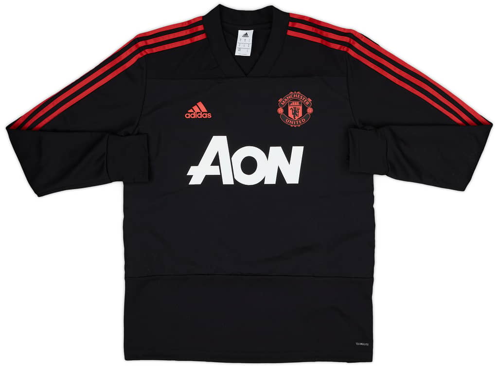 2018-19 Manchester United adidas Sweat Top - 9/10 - (M)