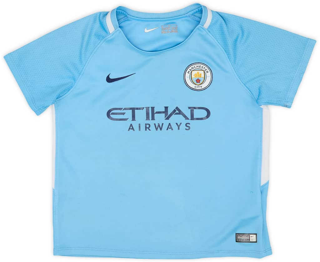 2017-18 Manchester City Home Shirt - 8/10 - (5-6 Years)