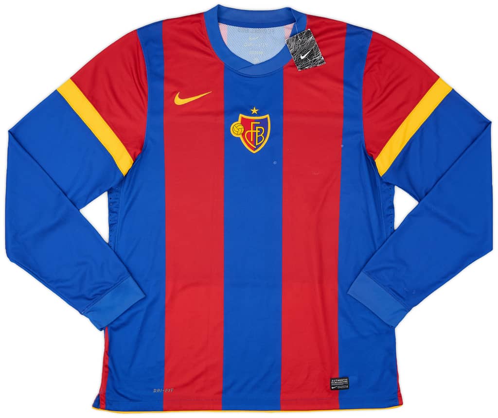 2011-12 FC Basel Authentic Home L/S Shirt (XL)