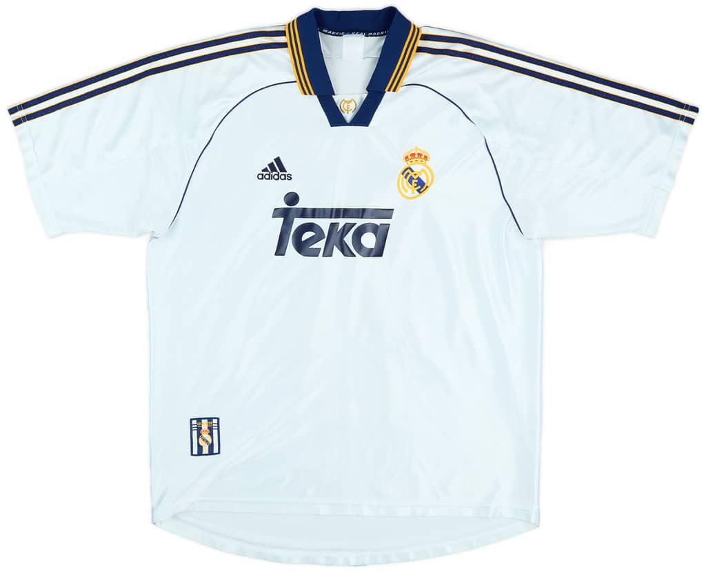 1998-00 Real Madrid Home Shirt Raul #7 - 6/10 - (L)