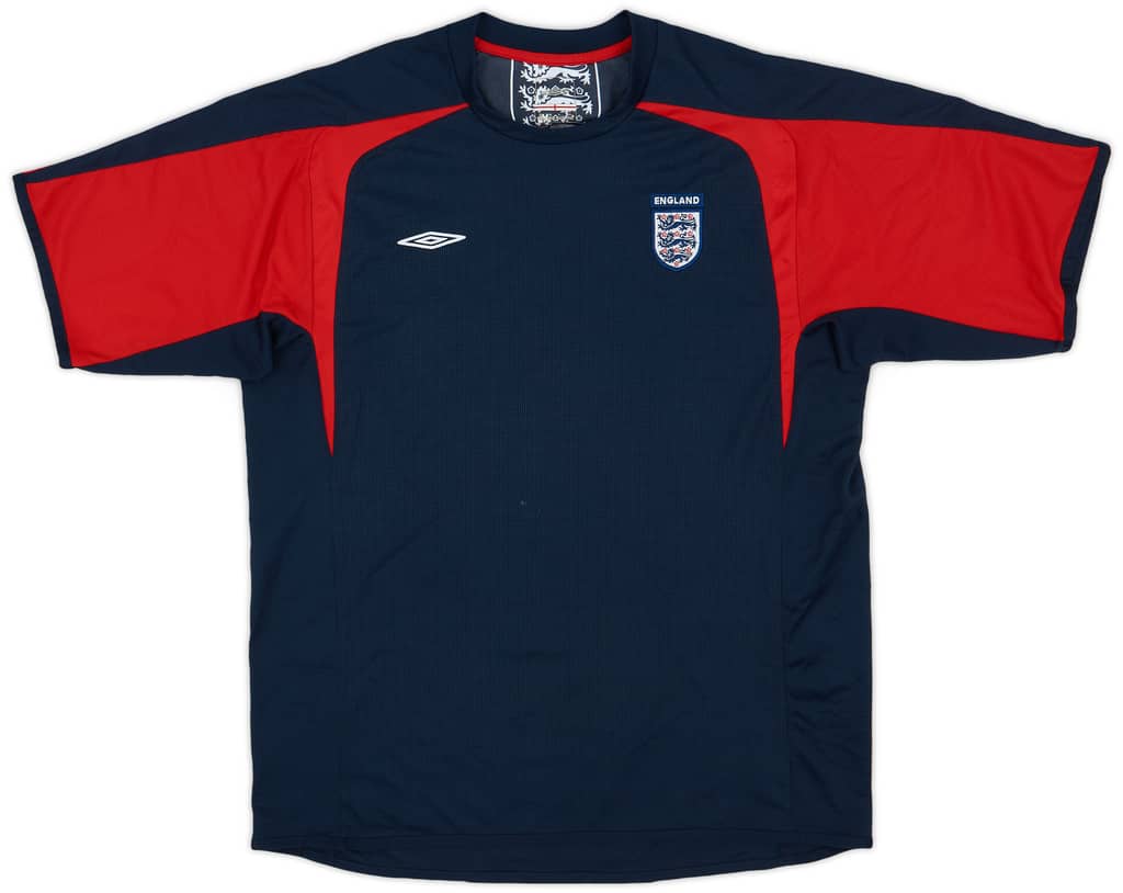 2005-06 England Umbro Training Shirt - 9/10 - (XL)