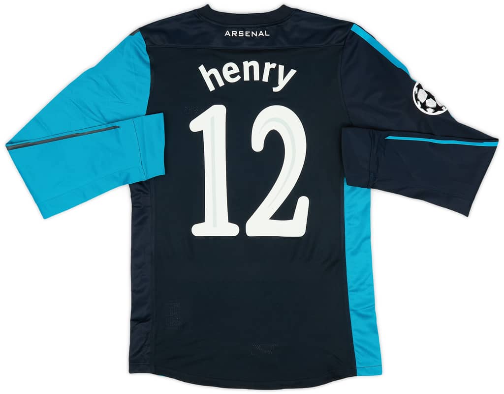 2011-12 Arsenal Player Issue Away L/S Shirt Henry #12 (M)