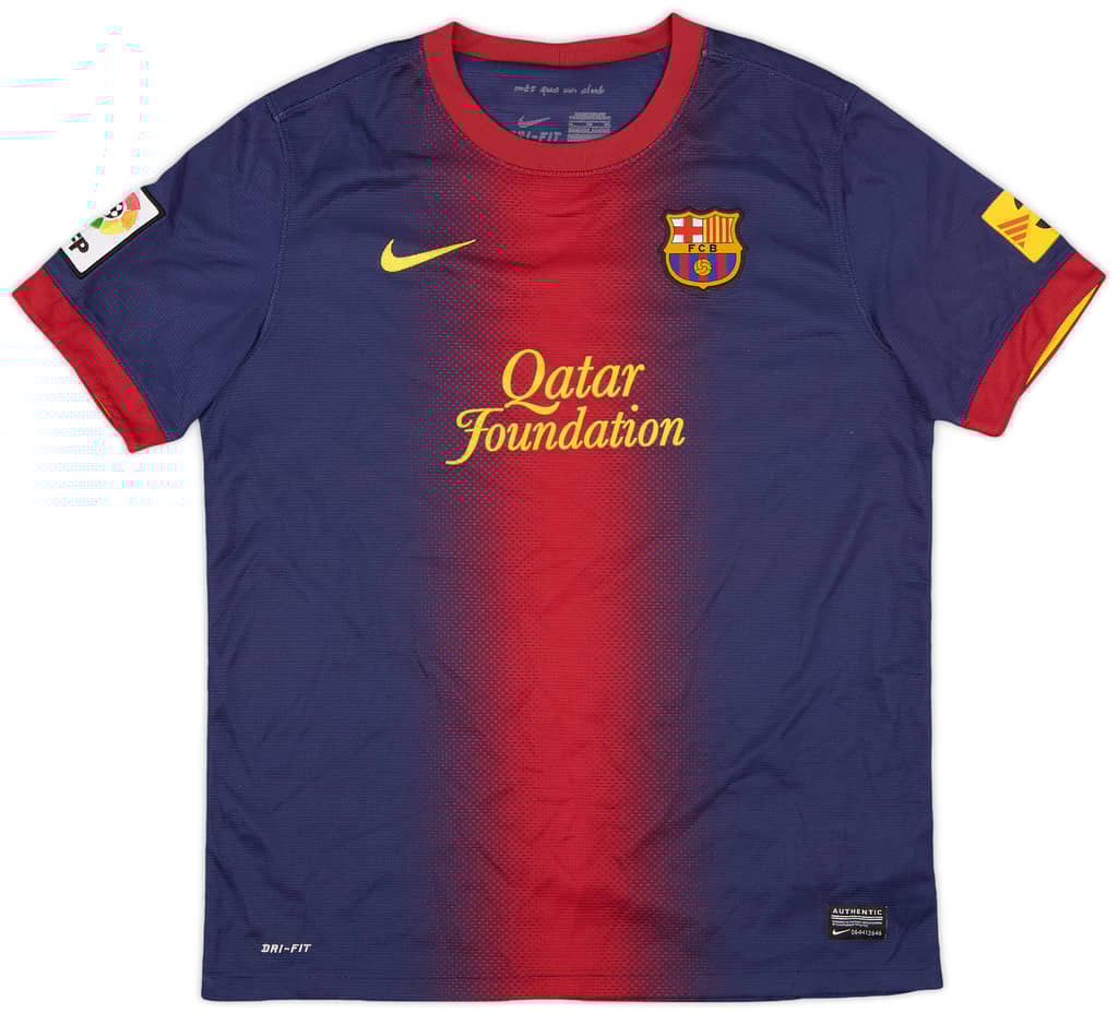 2012-13 Barcelona Home Shirt - 7/10 - (XL.Boys)