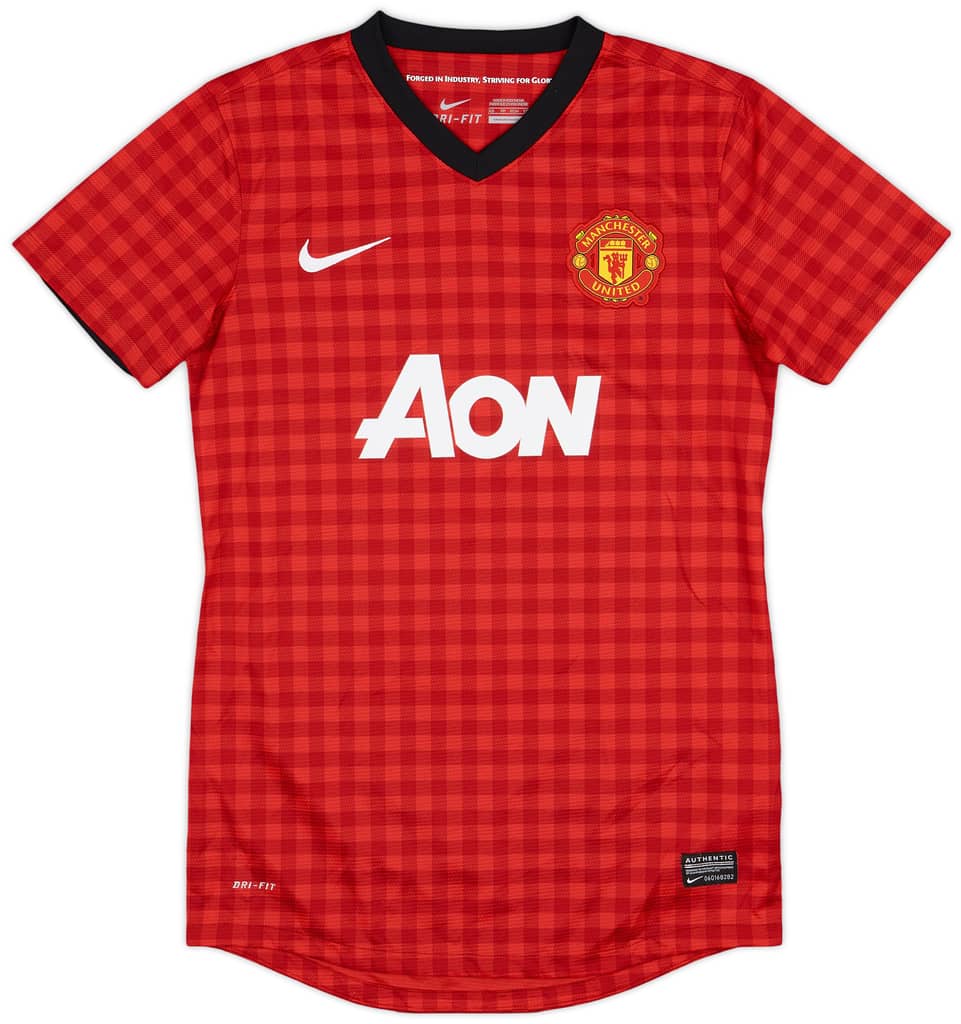 2012-13 Manchester United Home Shirt - 9/10 - (Women's XS)