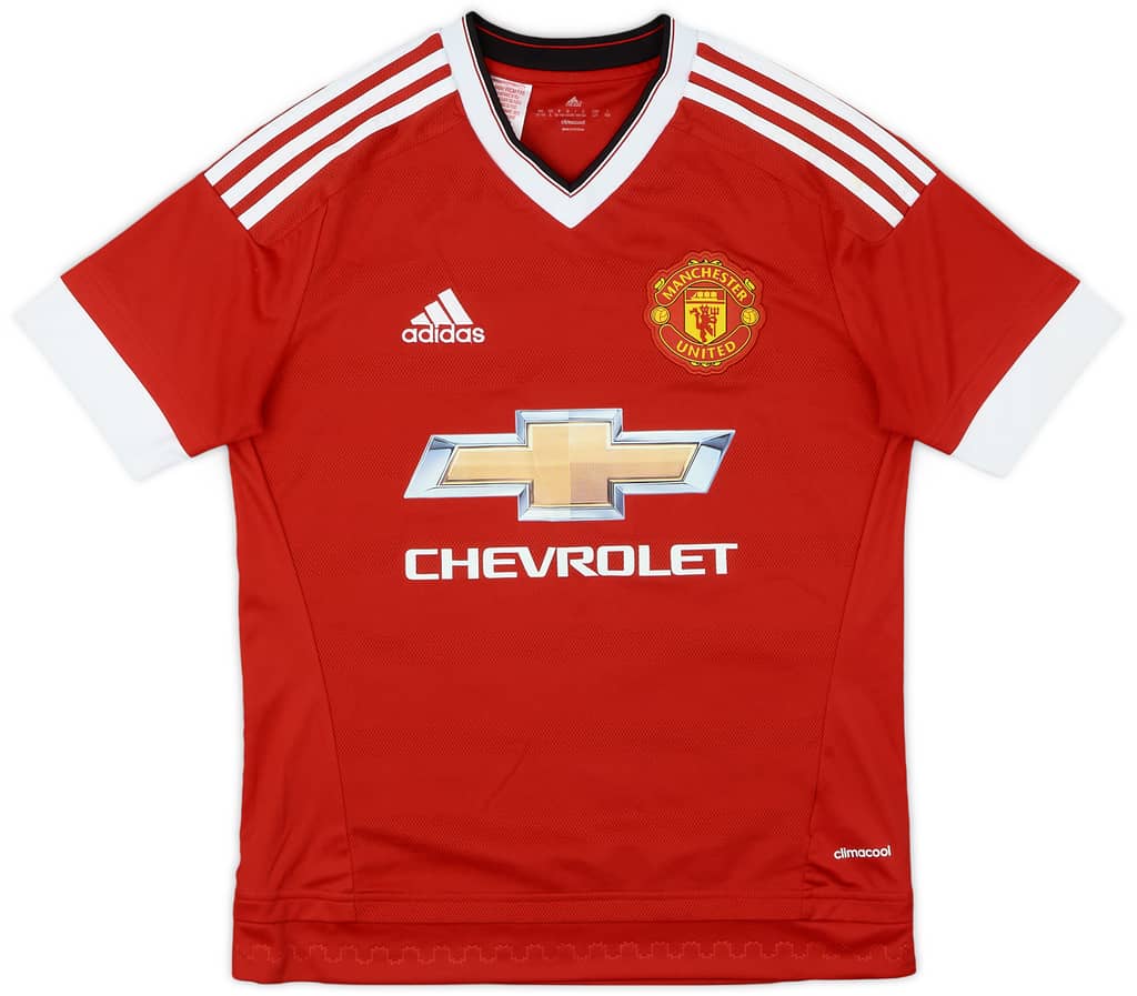 2015-16 Manchester United Home Shirt - 8/10 - (L.Boys)