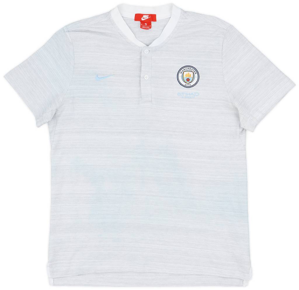 2018-19 Manchester City Nike Polo Shirt - 9/10 - (XL)