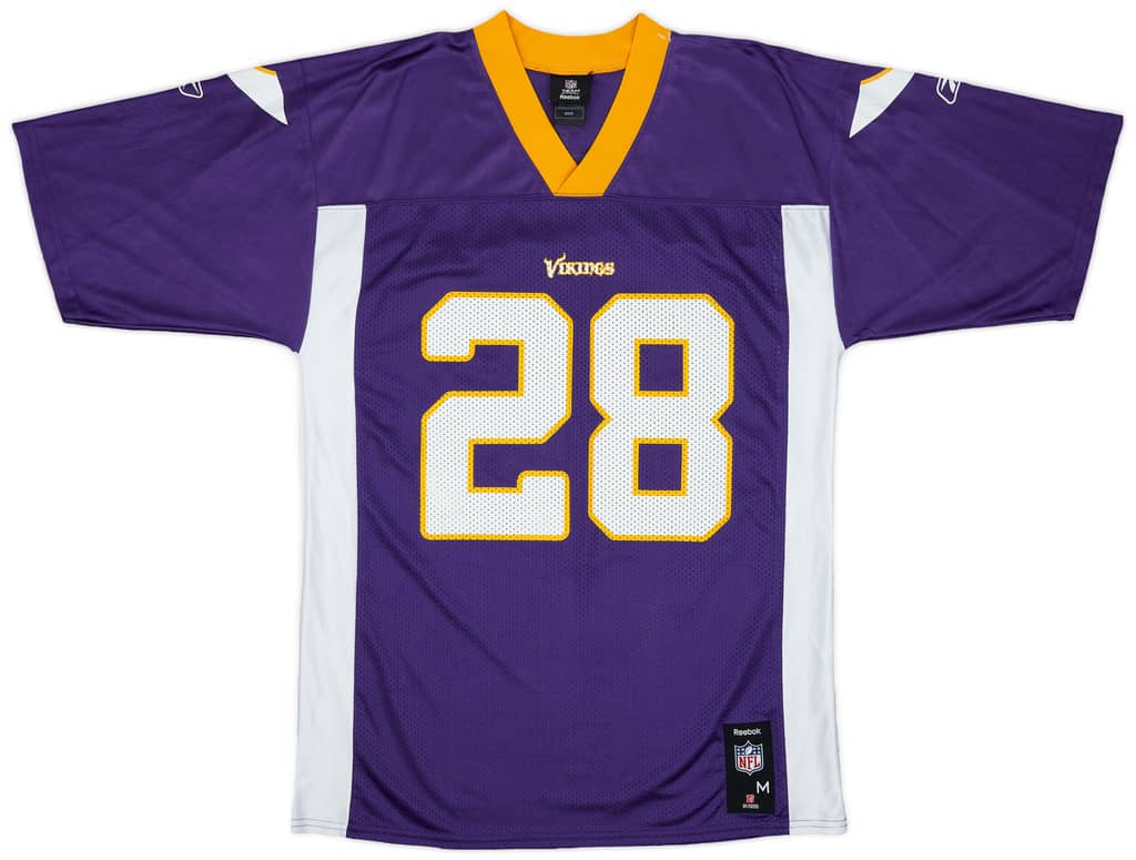 2008-11 Minnesota Vikings Peterson #28 Reebok Replica Home Jersey - 8/10 - (M)