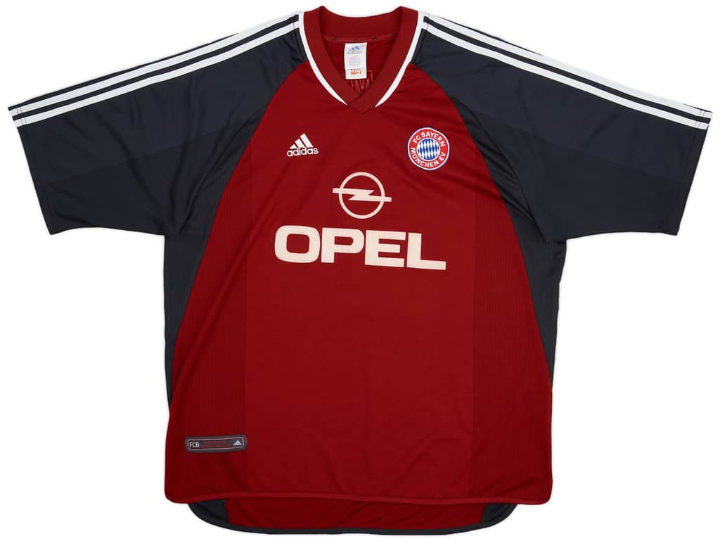 2001-02 Bayern Munich Home Shirt Elber #9 - 8/10 - (XXL)